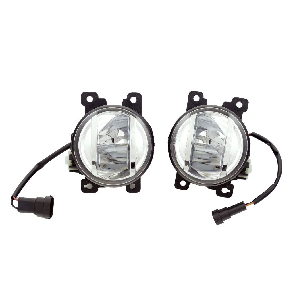LED Fog Light Kit for 2021-2024 Honda Odyssey - Complete Assembly with Switch, Bezel, Wires & Relay (Pair) - Perfect for Night Driving and Enhanced Road Visibility