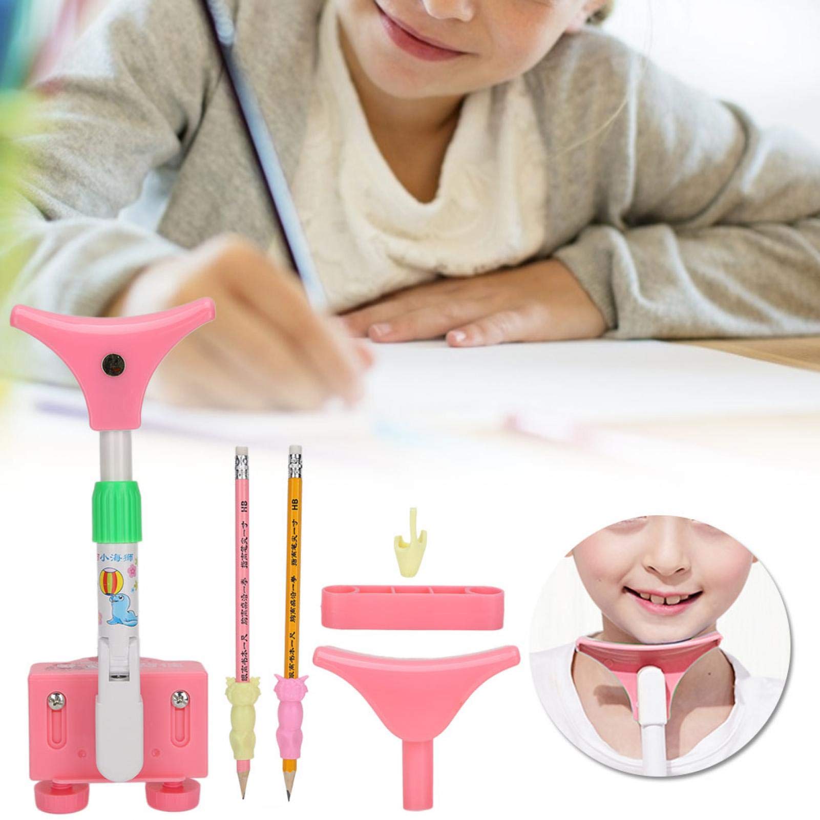 Anti-Myopia Posture Corrector for Kids - Adjustable Sitting Support Brace, Writing & Reading Orthotic Instrument - Ideal for Study Desk, Computer Work & Office Use to Improve Posture & Reduce Eye Strain