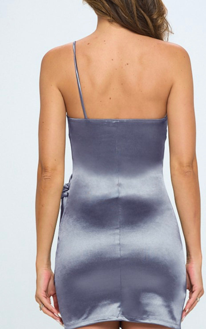 Elegant Slate Gray Dress for Women - Perfect for Office, Party & Evening Wear | Comfortable & Stylish Formal Dress