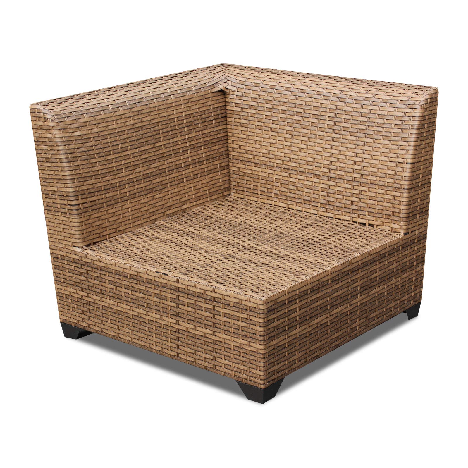 TK Classics LAGUNA-07c-NAVY 7-Piece Outdoor Patio Furniture Set with All-Weather Wicker - Navy Blue, Perfect for Backyard, Poolside & Garden Relaxation