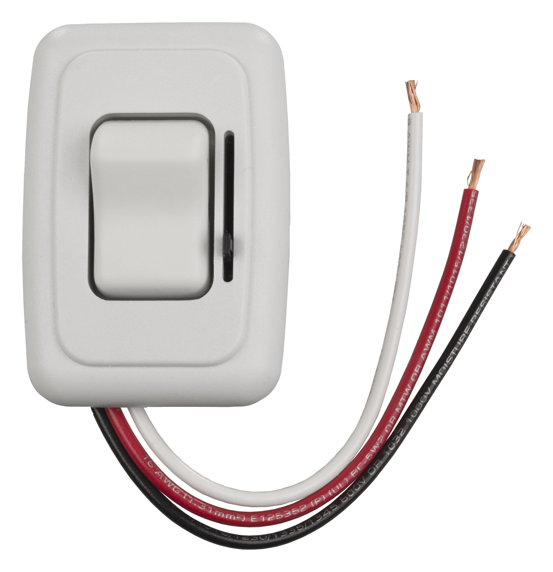 JR Products 05-12325 LED Dimmer Switch for RV, Boat & Trailer - White Slide Control Panel | Perfect for Interior Lighting & Mood Setting