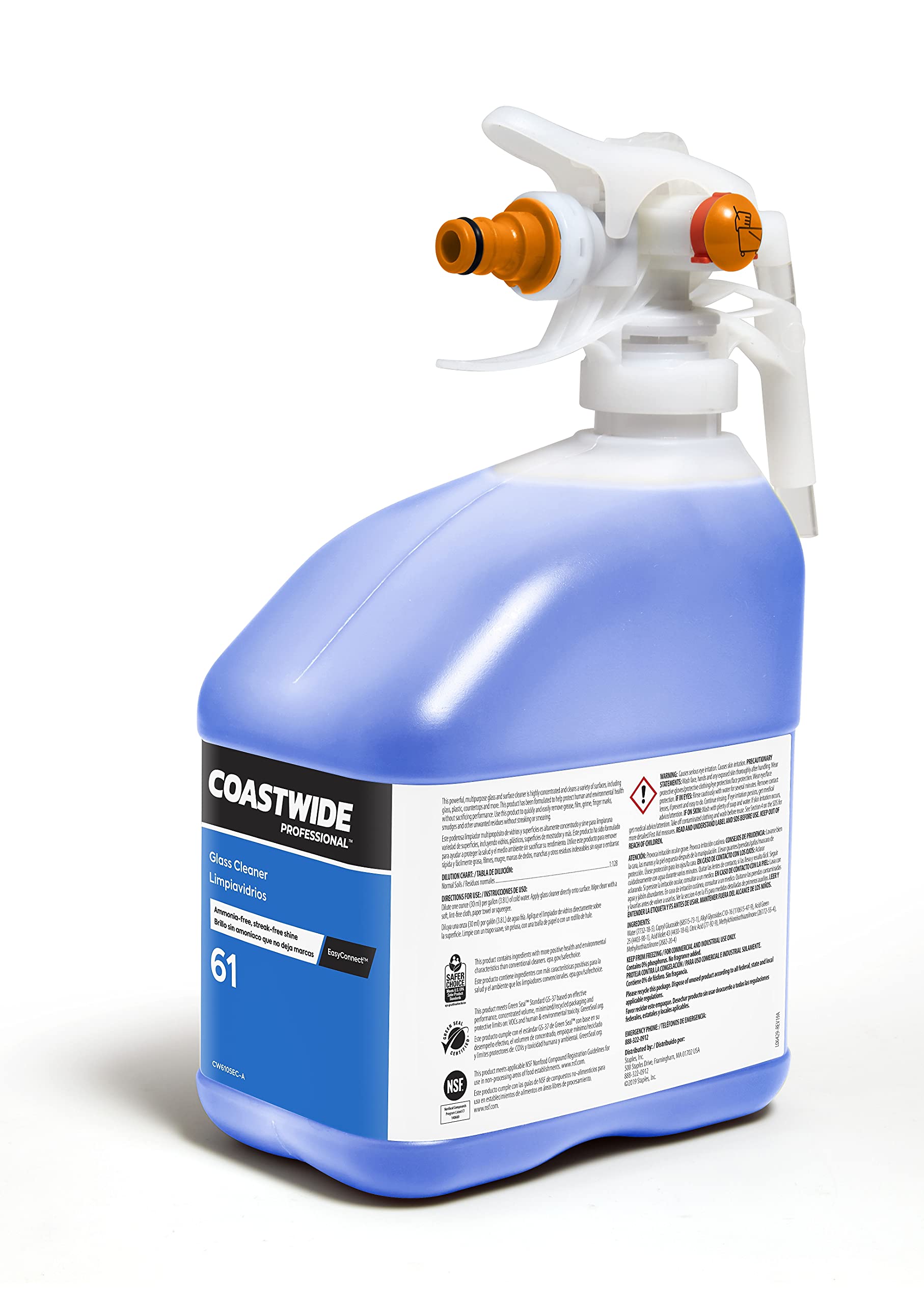 Best Professional Glass Cleaner Spray - Streak-Free Formula for Windows, Mirrors & Screens - Ideal for Home, Office & Car Cleaning