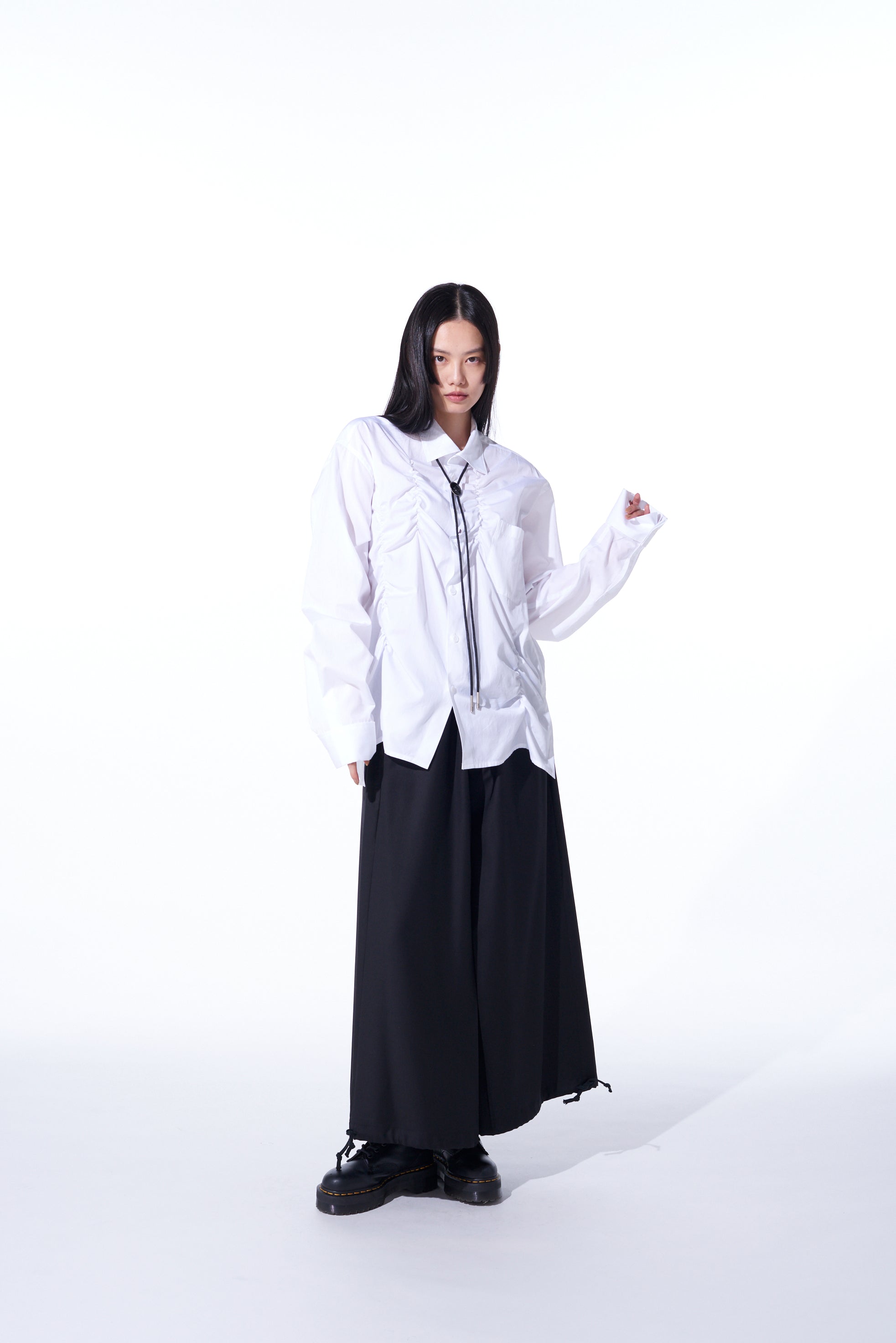 Cotton Broadcloth Shirring Design Shirt for Women | Comfortable & Stylish Blouse for Casual Wear, Office & Summer Outfits