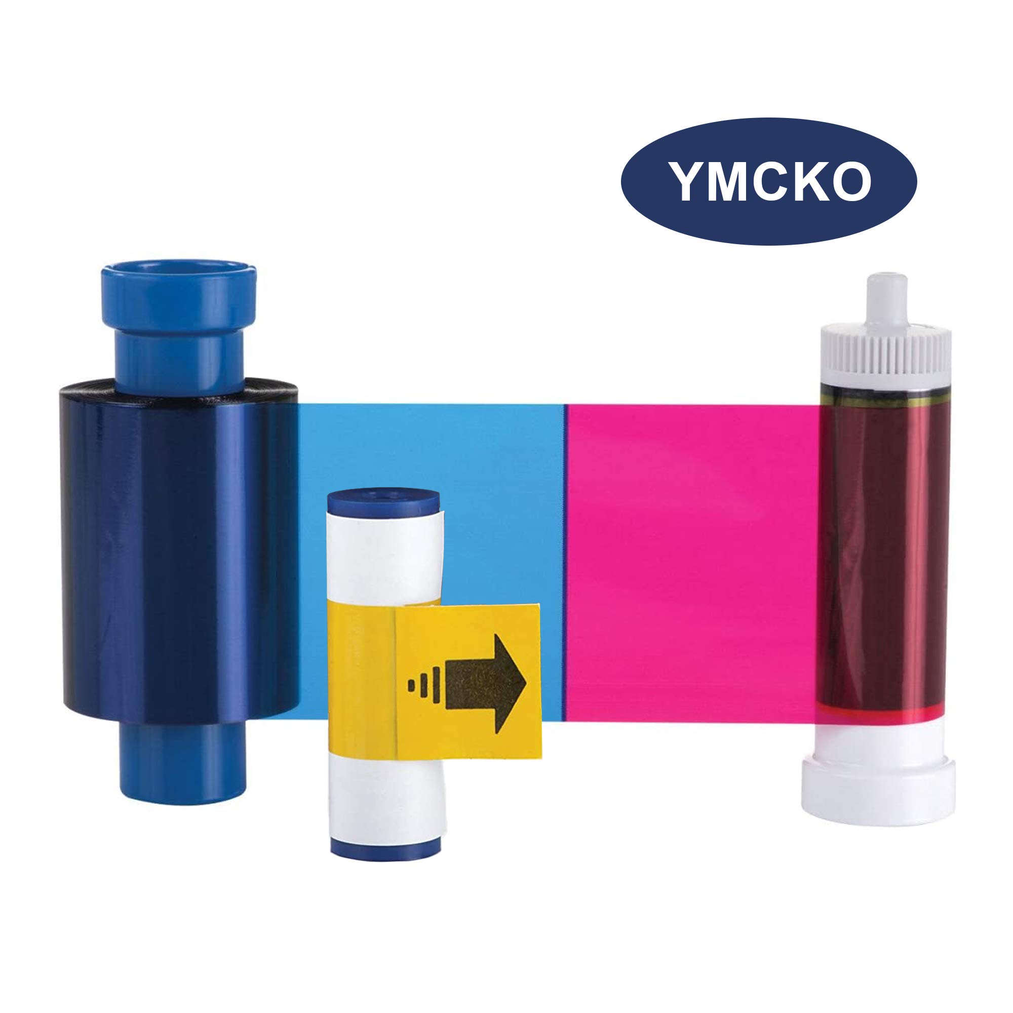 Evolis YMCKO High-Quality Ribbon Cassette (R5F008AAA) - 300 Print Color Ribbon Compatible with Evolis Primacy Printer | Perfect for ID Card Printing, Badge Making & Secure Document Production