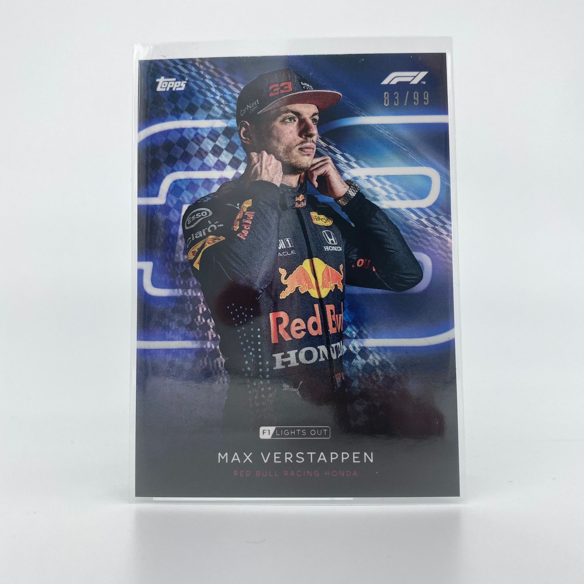 Max Verstappen 99 Drivers Blue Parallel Racing Card - Perfect for F1 Collectors, Sports Memorabilia Enthusiasts & Race Fans