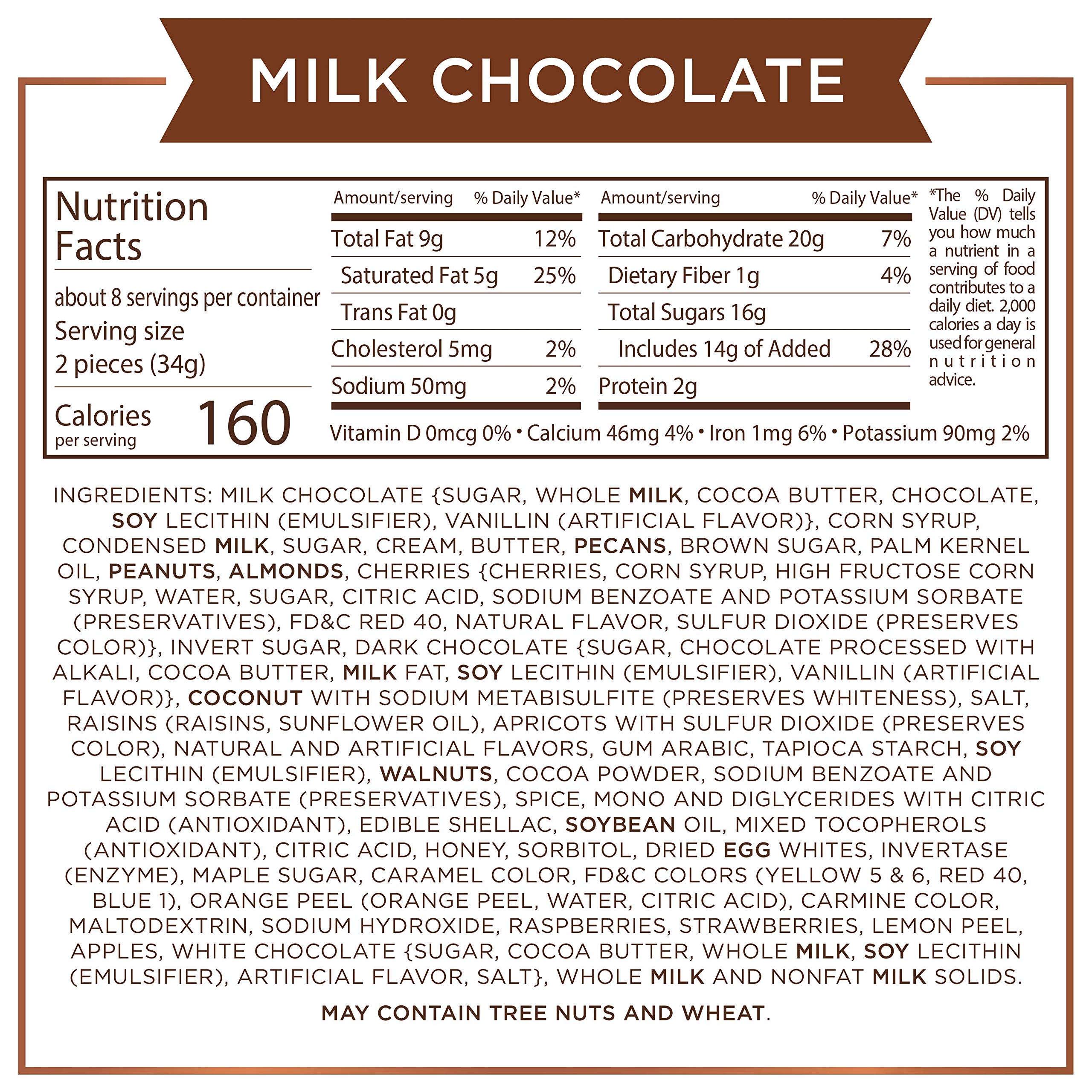 Russell Stover Milk Chocolate Assortment Gift Box - 9.4 oz Premium Chocolate Collection for Holidays, Birthdays & Corporate Gifting