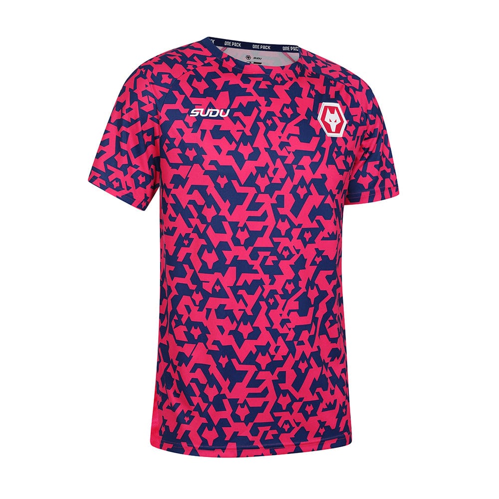 2024-2025 Pre Match T-Shirt for Men & Women - Soft Cotton Breathable Tee - Blue & Pink Color Options - Perfect for Soccer, Football, and Sports Fans