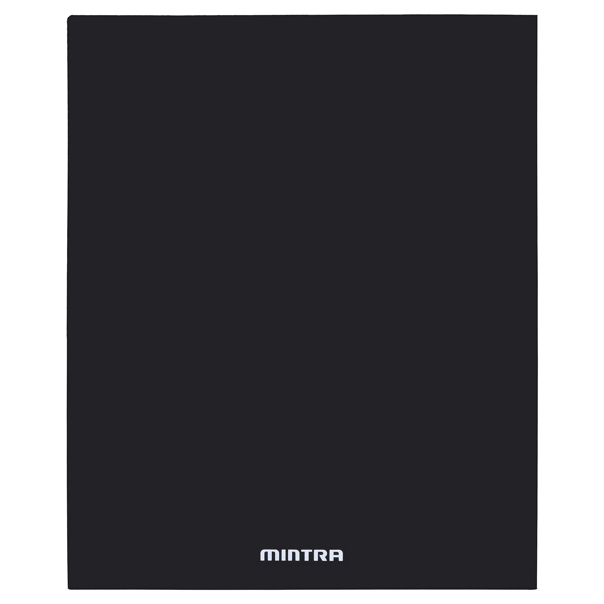 Mintra Office Poly Pocket Folders - 8 Pack Black Plastic Document Folders for Business, School & Organization | Perfect for Filing, Presentations & Document Storage