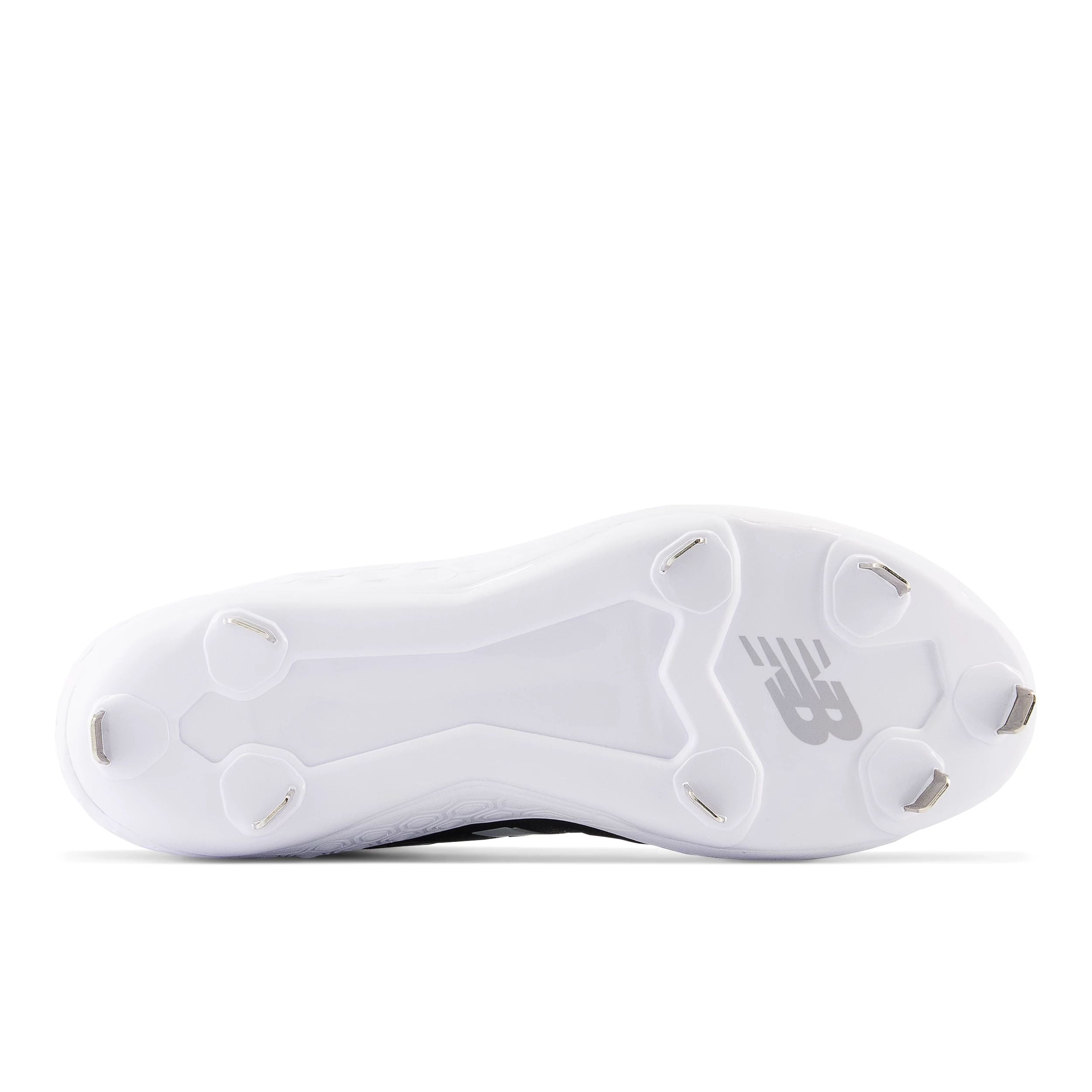 New Balance Fresh Foam 3000v6 Men's Baseball Cleats - Black/White Mid Metal Spikes for Traction - Lightweight Comfort for Training & Games on Grass & Turf Fields