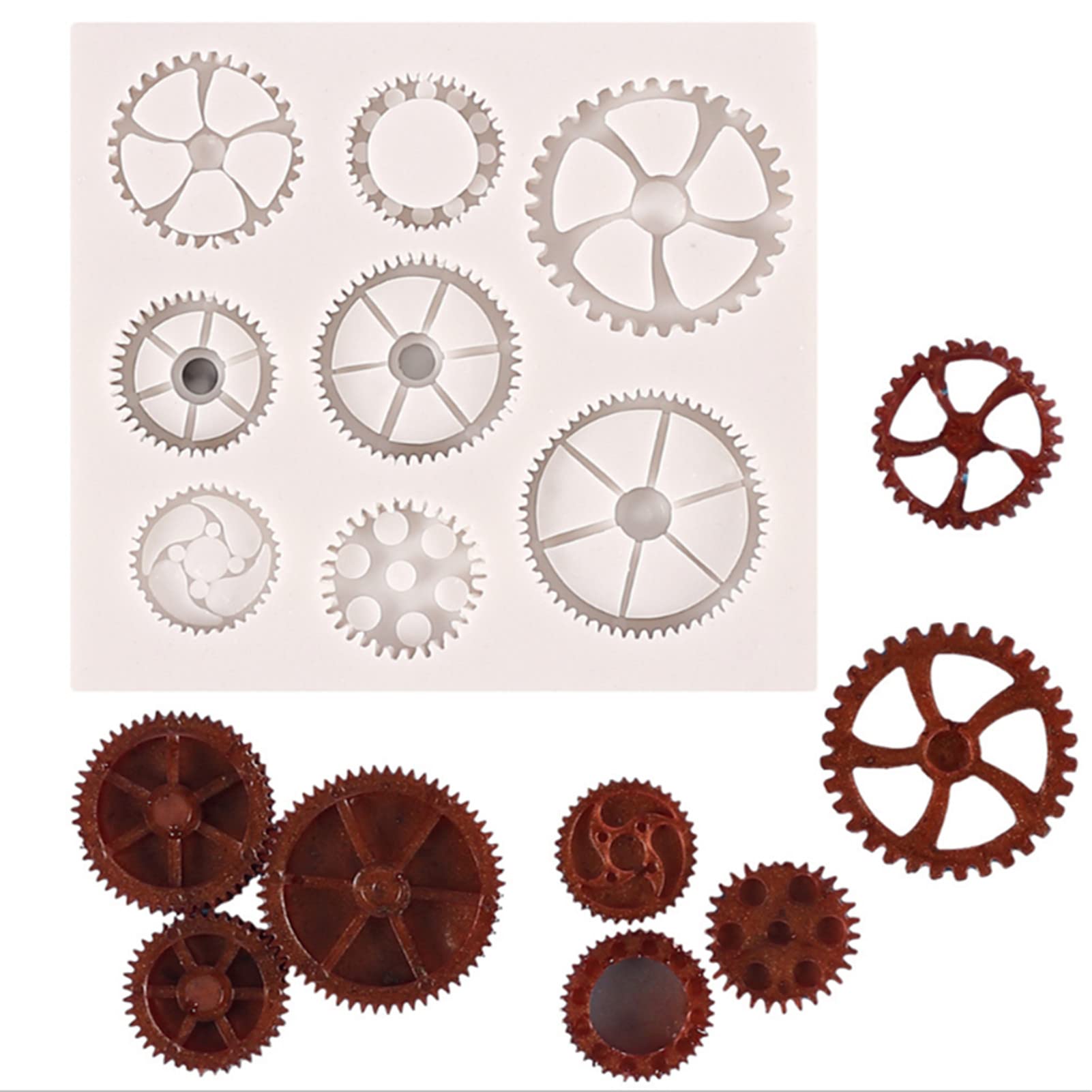 Premium Silicone Fondant Molds - Wheel Tire Shape Chocolate Candy Molds for Cake Decorating, Baking & DIY Desserts (Light Grey) - Perfect for Birthday Cakes, Cupcakes & Party Treats