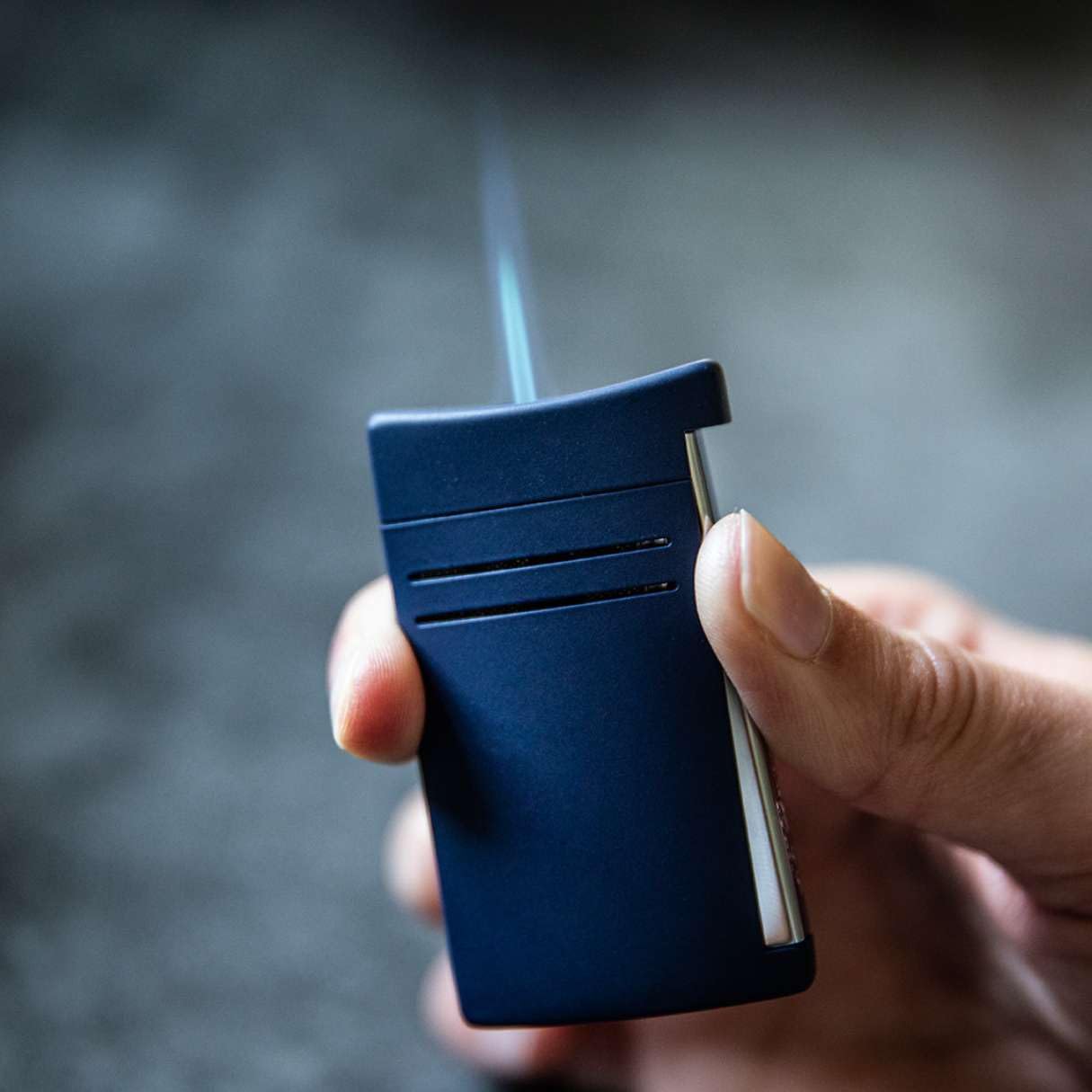 ST Dupont Maxijet Black Matte Torch Flame Lighter - Premium Butane Lighter for Cigars, Candles & Outdoor Use - Luxury Windproof Lighter for Smoking Accessories & Camping Gear