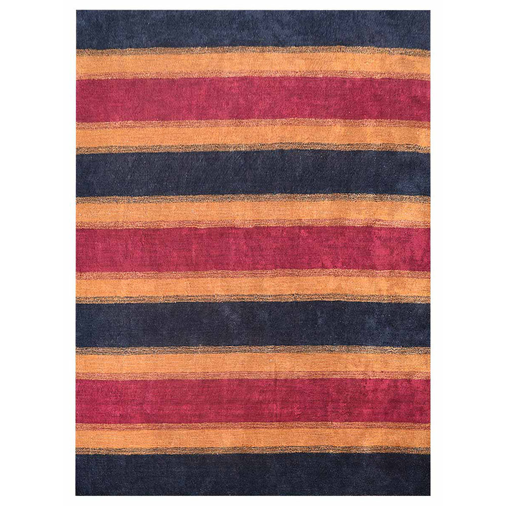 Handmade Amber Wool Hand-Knotted Area Rug - Traditional Persian Design for Living Room, Bedroom & Home Decor