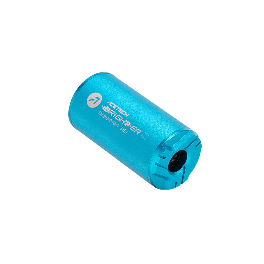 ACETECH Airsoft Tracer Unit - 14mm CCW Negative Thread Muzzle Adapter for Pistols & Rifles - LED Flare & Beam Lighting Effect for Green/Gel BBs - Perfect for Night Games & Tactical Training
