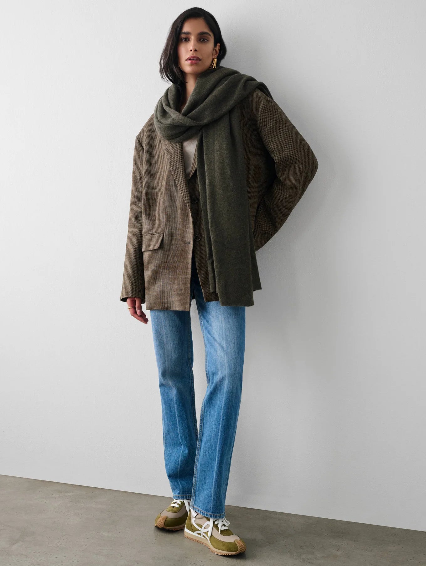 Luxury Cashmere Travel Wrap - Soft Thyme Heather Shawl for Women | Perfect for Airplanes, Lounging & Gifts
