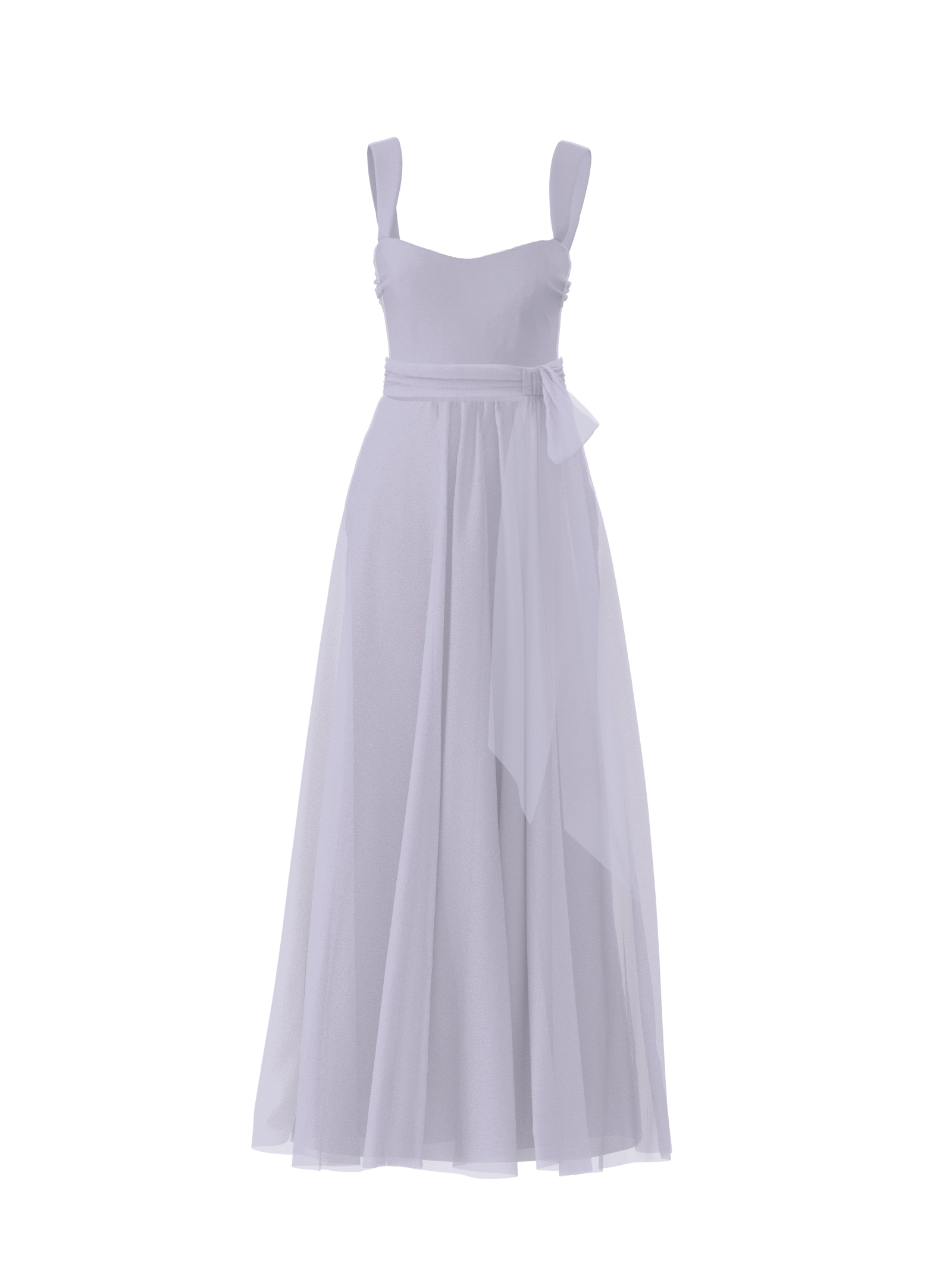 Alexis Bodice & Justine Skirt with Sash Belt in Lilac - Perfect for Weddings, Prom, and Formal Events