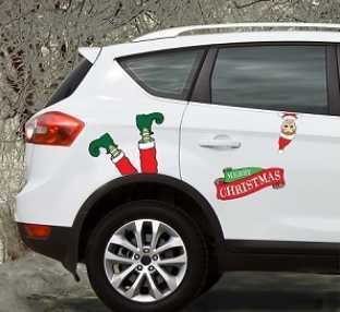 10 Inch Footloose Elf Santa's Little Helper Legs Car Christmas Decor Magnet - Fun Automotive Holiday Decoration for Dashboard, Windows & Fridge