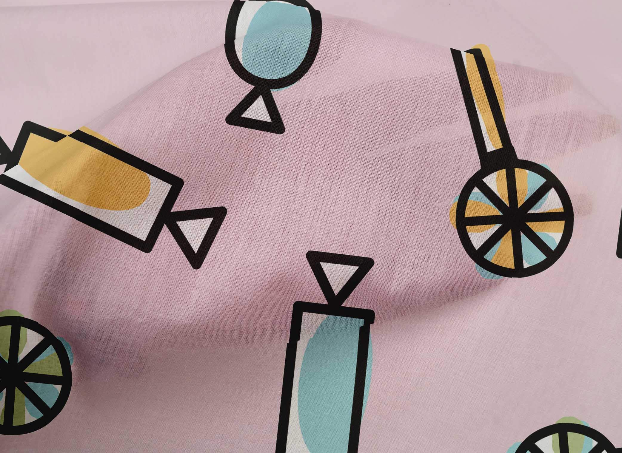 oneOone Cotton Cambric Rose Pink Fabric - 42 Inch Wide Quilting & Sewing Material for Kids Crafts, DIY Projects, and Home Decor | Perfect for Dresses, Quilts, and Scrapbooking