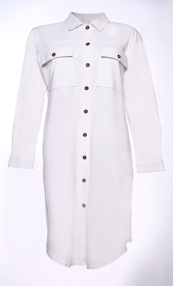 Classic Button Down Shirt for Men with Front Pockets - Casual & Business Wear for Office, Dating & Outdoor Activities
