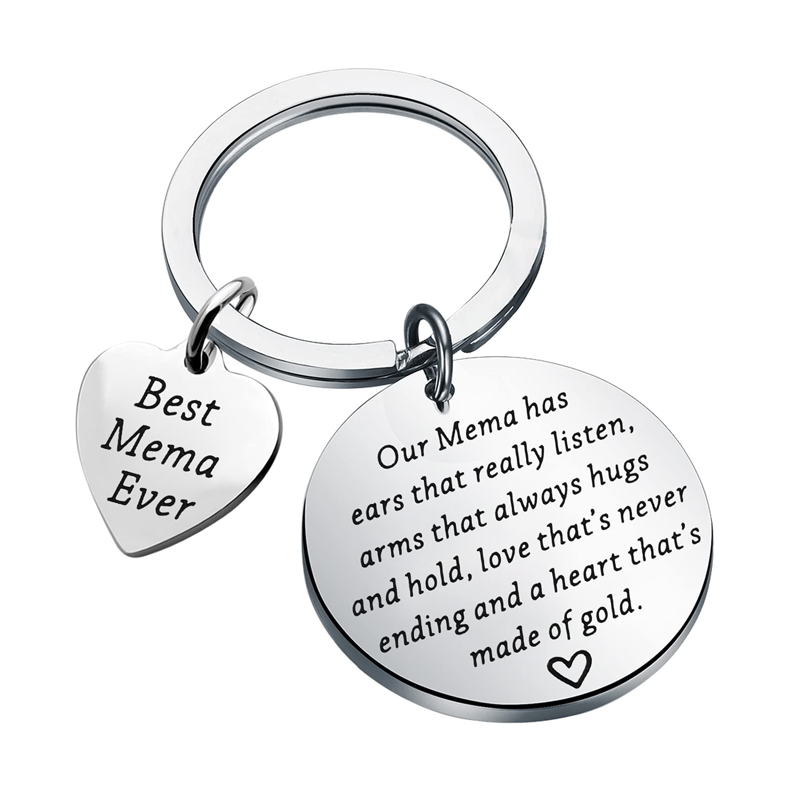 FOTAP Best Grandma Ever Keychain - Funny & Heartwarming Jewelry Gift for Grandmother - Perfect for Mother's Day, Birthday & Family Appreciation - Show Your Love with This Unique Grandma Gift