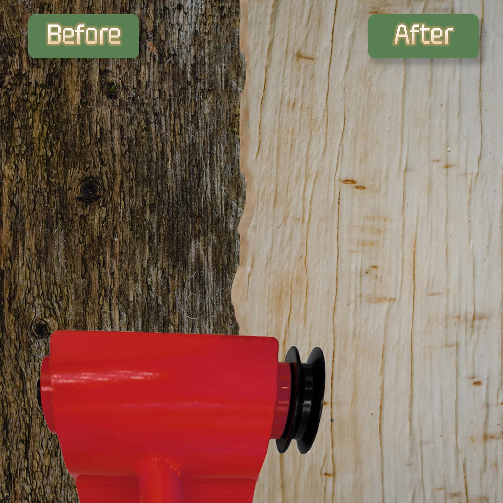 LAJIAOZ Red Log Peeler - Professional Chainsaw Debarking Tool Attachment for Husqvarna & STIHL Chainsaws | Perfect for Log Builders, Sawmills & DIY Home Projects | Easy Bark Removal for Woodworking & Timber Processing