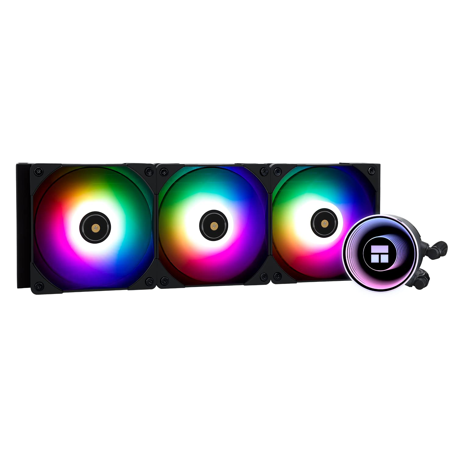 Thermalright Frozen Notte 360 Black ARGB V2 AIO Liquid CPU Cooler - 360mm Radiator with 3x120mm PWM Fans, S-FDB Bearings - Compatible with AMD AM4 & Intel LGA 1700/1150/1151/1200/2011/2066 Sockets - Perfect for Gaming PCs, Workstations, and High-Performance Cooling Solutions