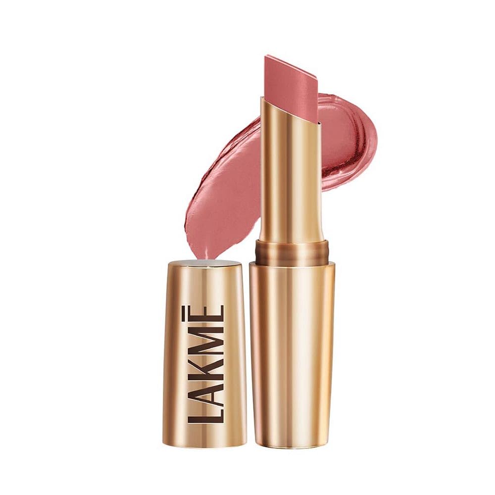 LAKMÉ 9To5 Primer + Matte Lipstick in Blushing Nude MP7 - 3.6g Long Lasting Lip Color for Work & Everyday Wear | Perfect for Office, Dates & Special Occasions