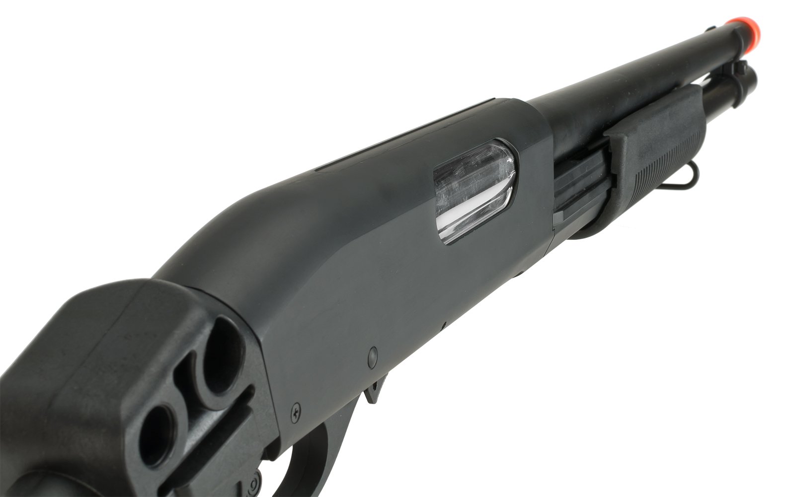 CYMA Standard Metal M870 3-Round Burst Multi-Shot Shell Loading Airsoft Shotgun with Retractable Stock - Full Metal Airsoft Gun for Tactical Training & Outdoor Shooting Games (Model: M8.70, PID: 60168) - Perfect for Airsoft Battles, Military Simulation & Target Practice