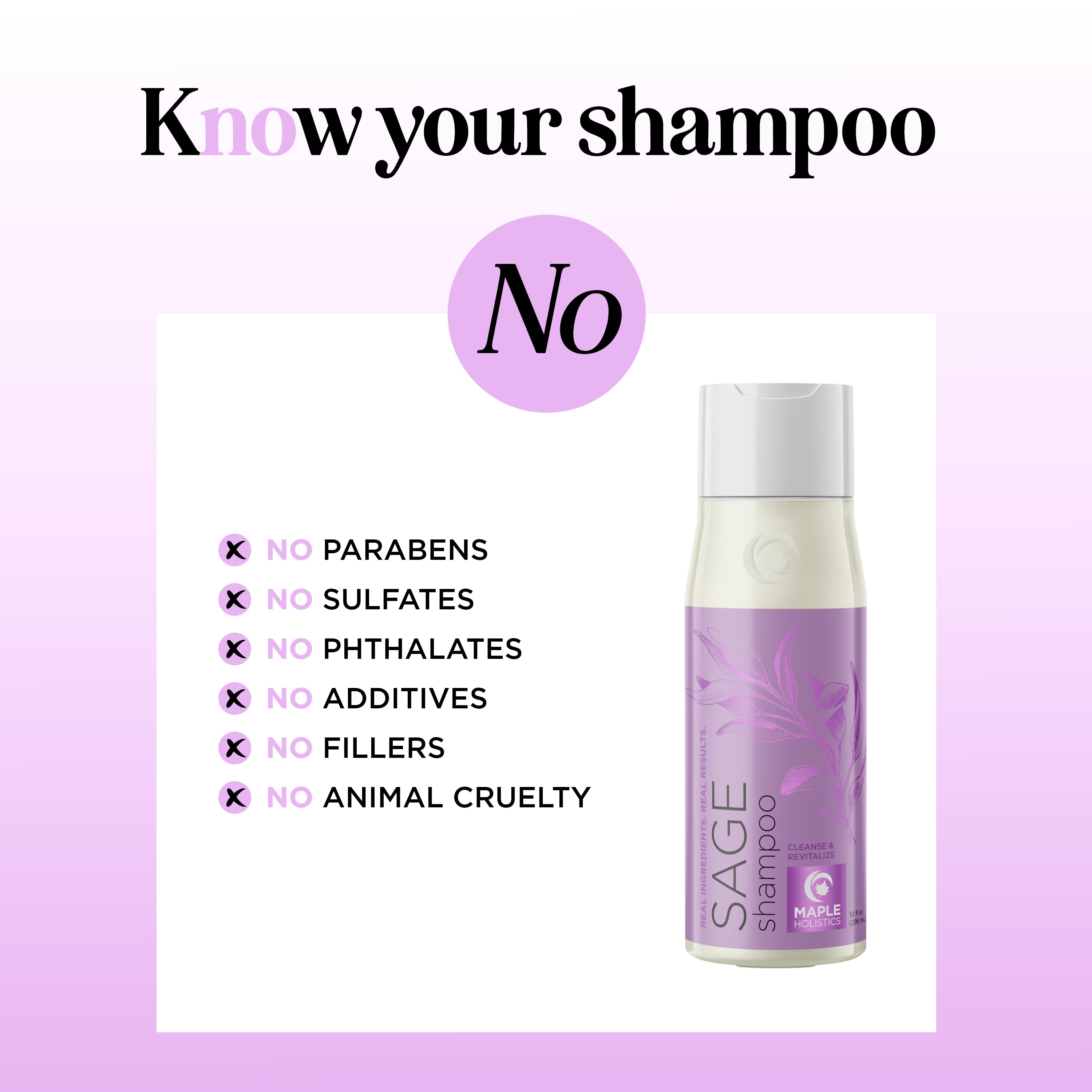 Sage Shampoo for Hair Growth & Scalp Health - Natural & Organic Hair Care for Men & Women - Perfect for Daily Use & Sensitive Scalp