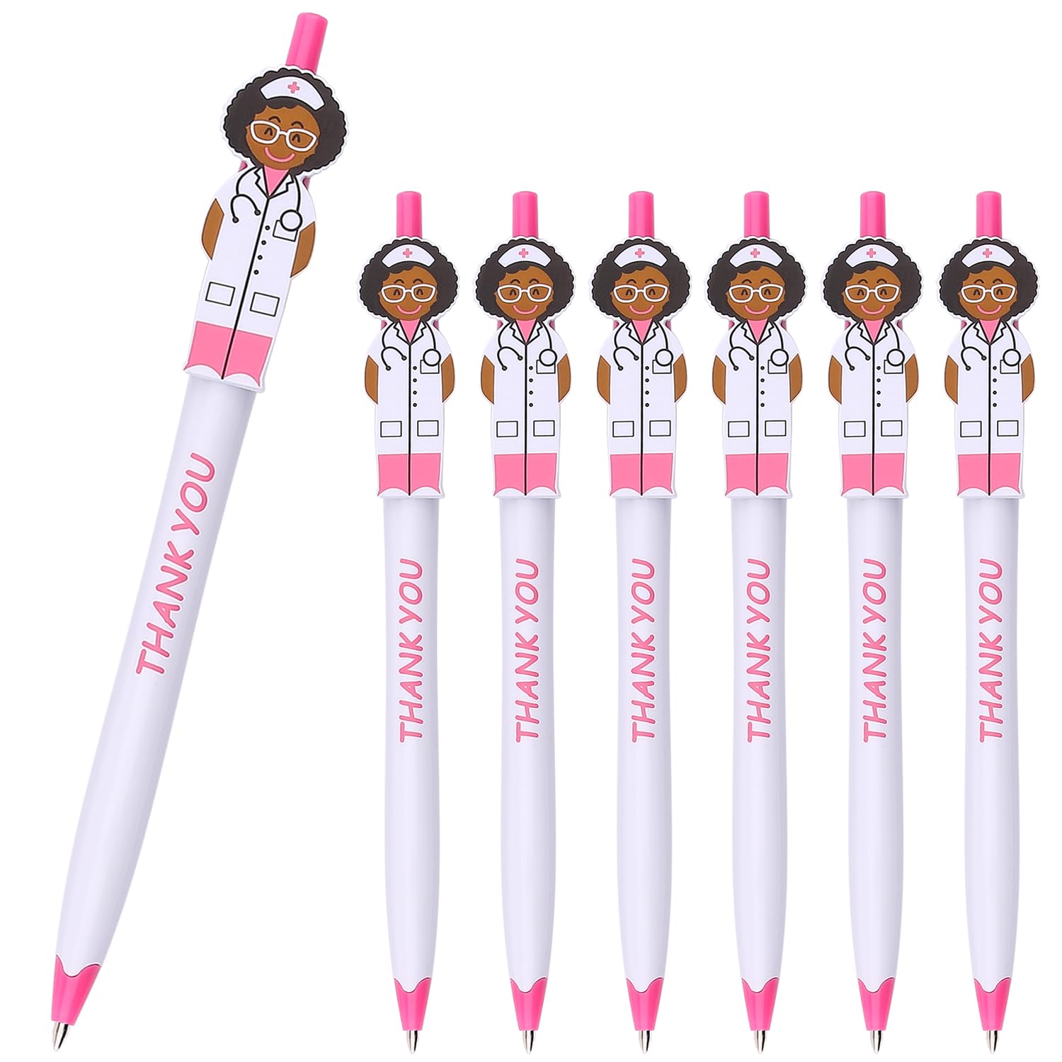 36 Pack Cute Pink Doctor Pens - Thoughtful Thank You Gifts for Doctors, Nurses, Medical Staff & Healthcare Workers - Perfect for Hospitals, Clinics, Pharmacy & Office Appreciation
