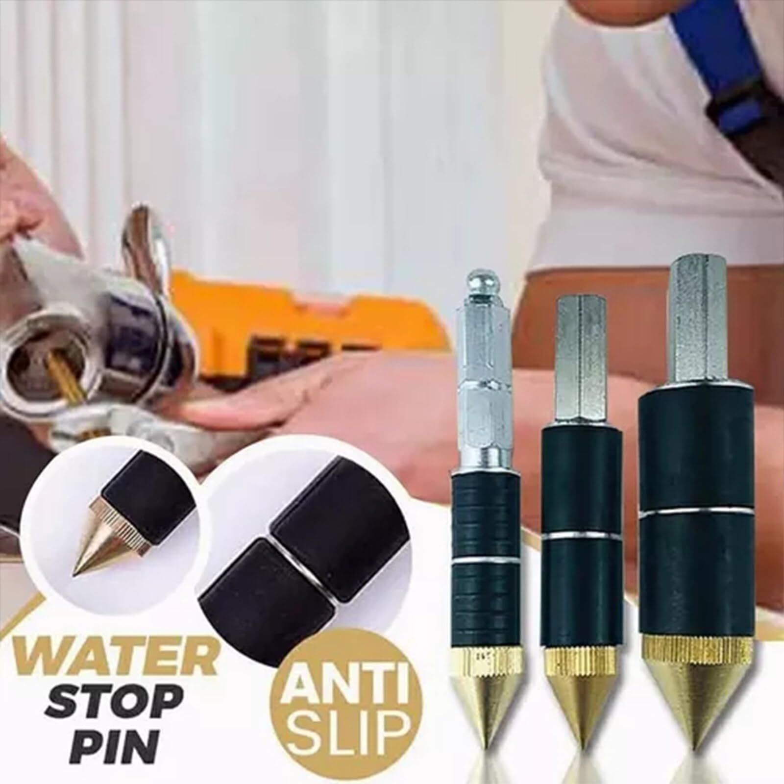 iFCOW Universal Water Stop Needle - 1 Set Hot-Melt Leak Repair Tool for Pipes, Plumbing & DIY Projects | Perfect for Emergency Pipe Repairs, Home Maintenance & Professional Plumbing Work