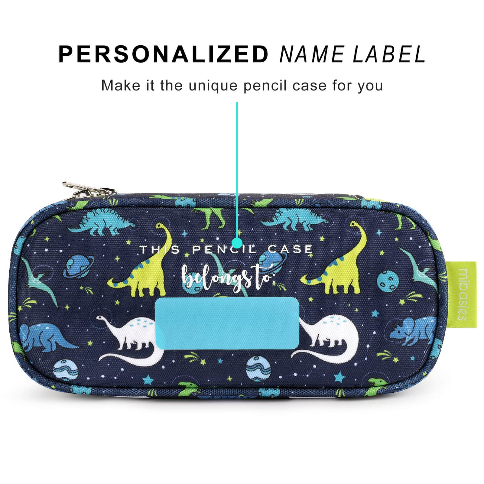 Dinosaur Pencil Case for Boys & Girls - Galaxy Print School Supplies Organizer | Perfect for Back to School, Classroom & Homework Organization
