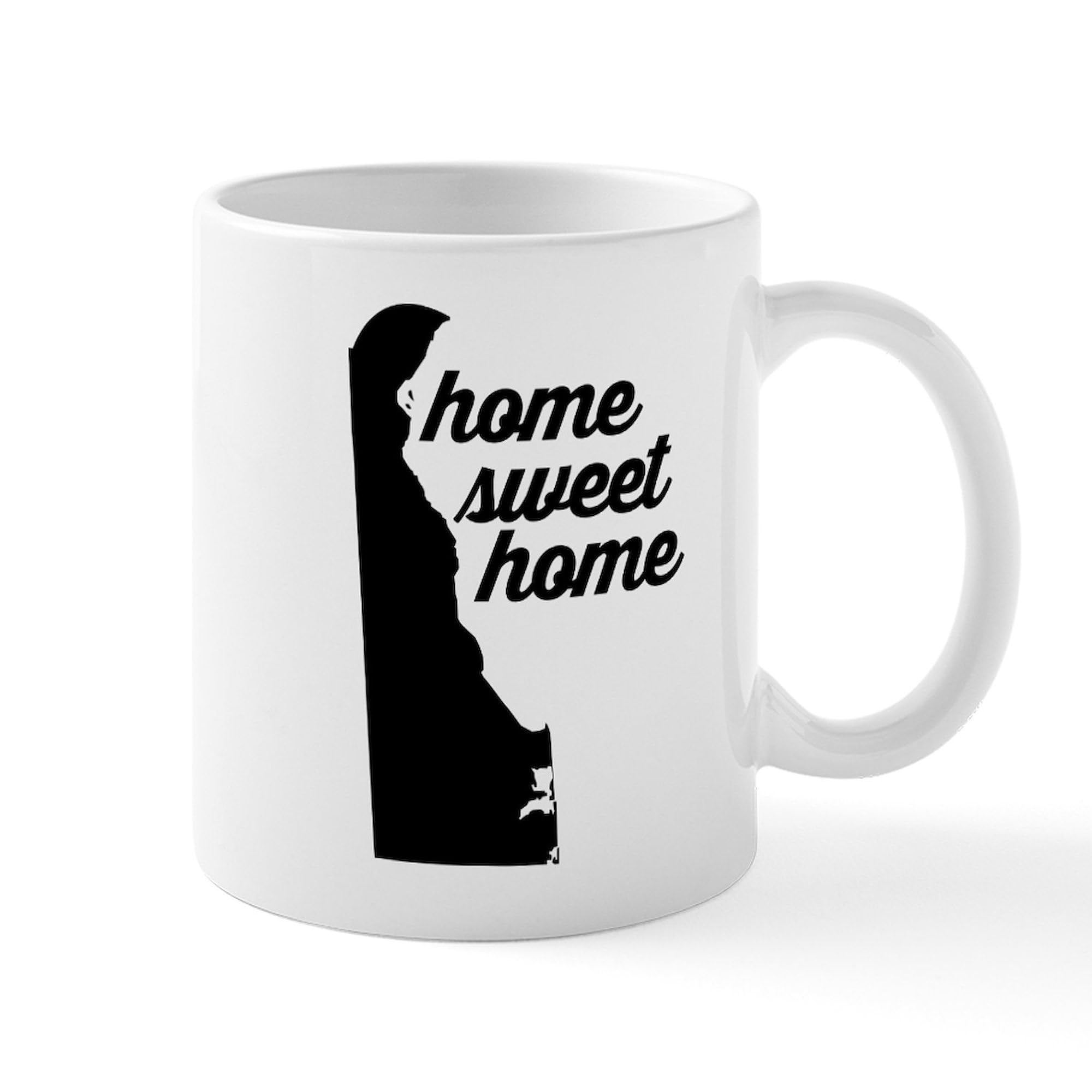 Delaware Home Sweet Home 11 oz Ceramic Coffee Mug - 325ml Travel Mug for Tea & Hot Drinks - Perfect for Office, Gifts & Home Use