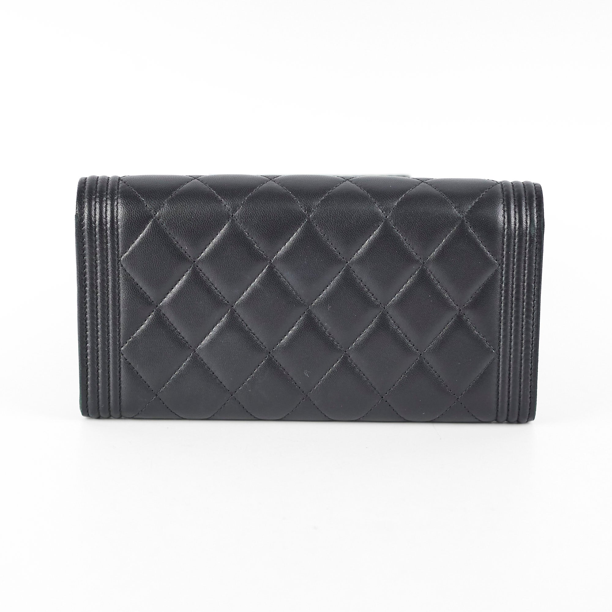 Chanel Boy Long Lambskin Wallet - Luxury Leather Card Holder for Women | Perfect for Everyday Use, Travel & Special Occasions