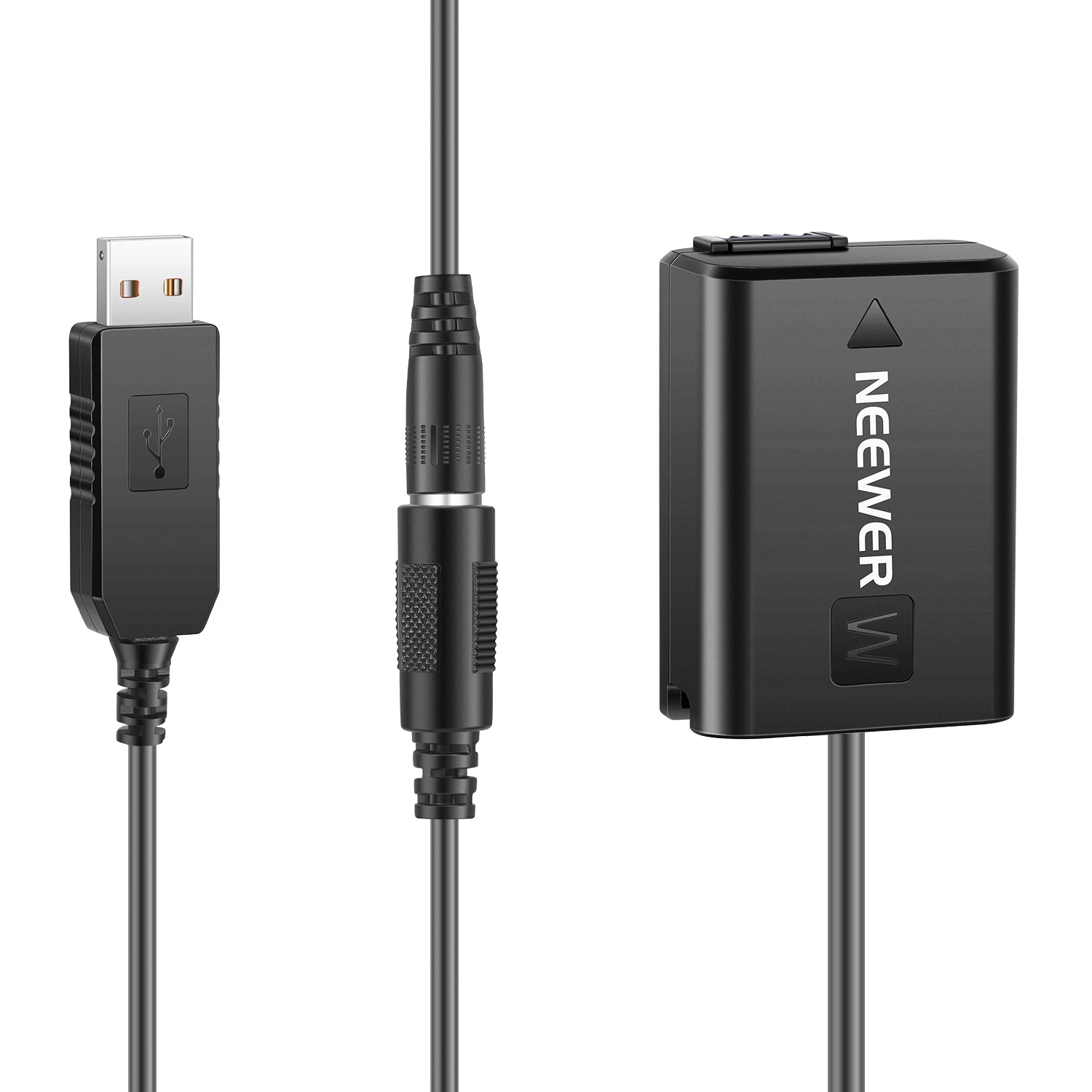 NEEWER DC NP-FW50 Dummy Battery for Sony Cameras - Power Adapter Replacement for Continuous Shooting & Video Recording - Perfect for Sony A7, A9, A6000 Series & More