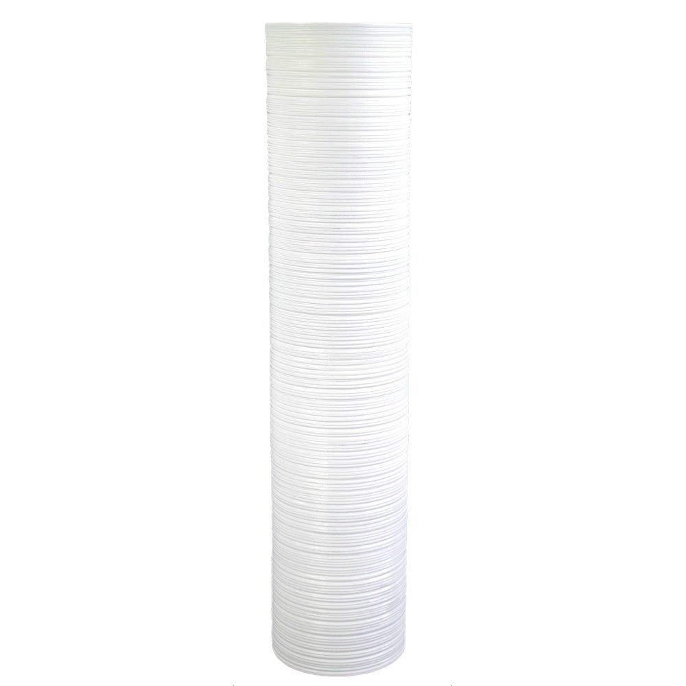 Leewadee 36 Inch Large White Floor Vase - Wooden Farmhouse Decor for Flowers, Fake Plants & Pampas Grass - Perfect for Living Room, Bedroom & Entryway Decor