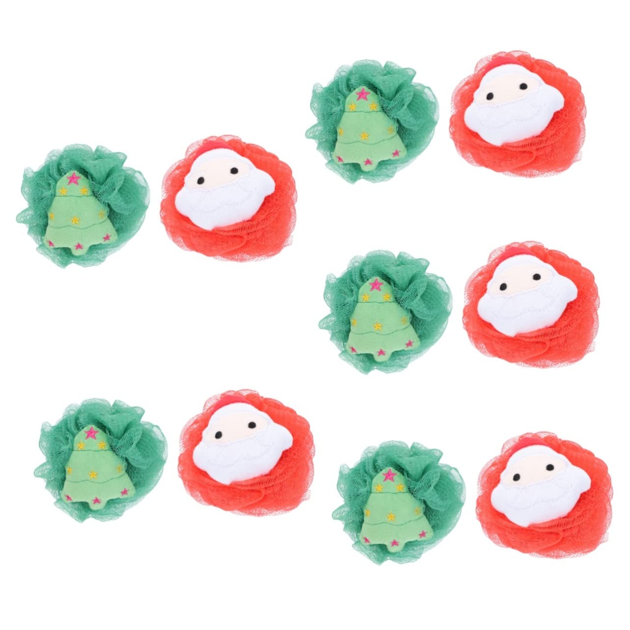 Minkissy 10-Pack Kids Bath Sponge Set - Soft Mesh Shower Poufs, Body Wash Loofah Puffs for Gentle Cleansing | Cute Bath Ball for Toddlers & Children | Perfect for Daily Shower, Spa, and Christmas Gifts