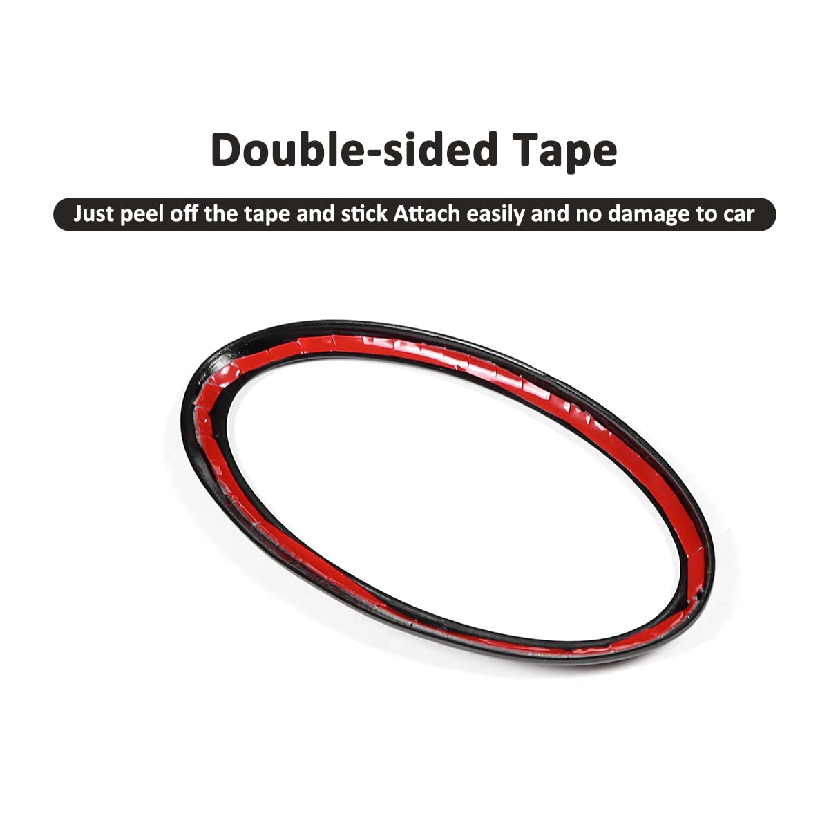 Subaru BRZ & Toyota 86 2022 Front Logo Cover - Black Hood Ring Trim Decorative Sticker | Car Accessories for Customization & Personalization | Perfect for Car Enthusiasts & Auto Modifications