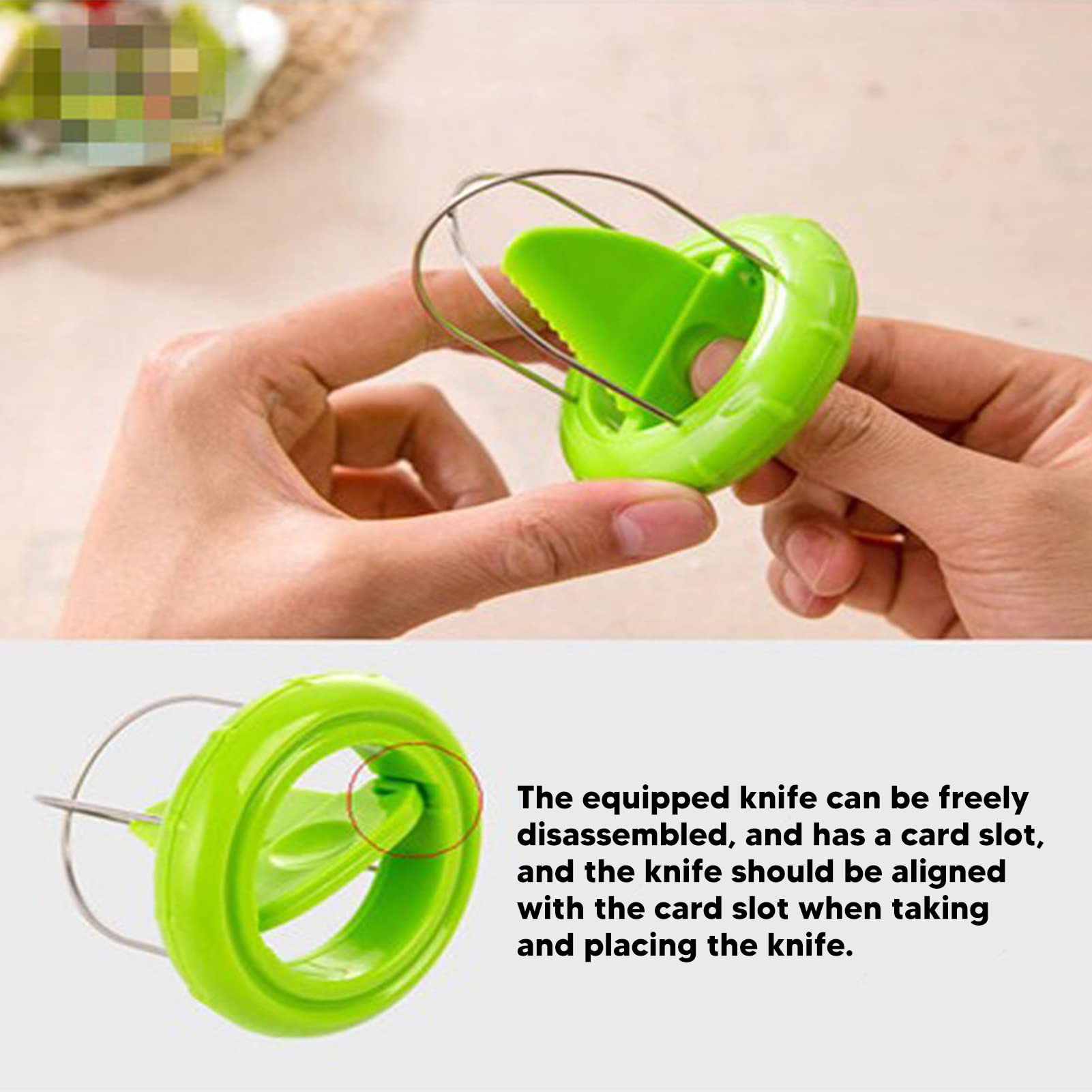 Premium Stainless Steel Kiwi Peeler & Corer Tool - Portable Fruit Cutter for Kiwi, Mango & More - Easy Digging, Slicing & Peeling - Perfect for Kitchen, Camping & Travel Snacks
