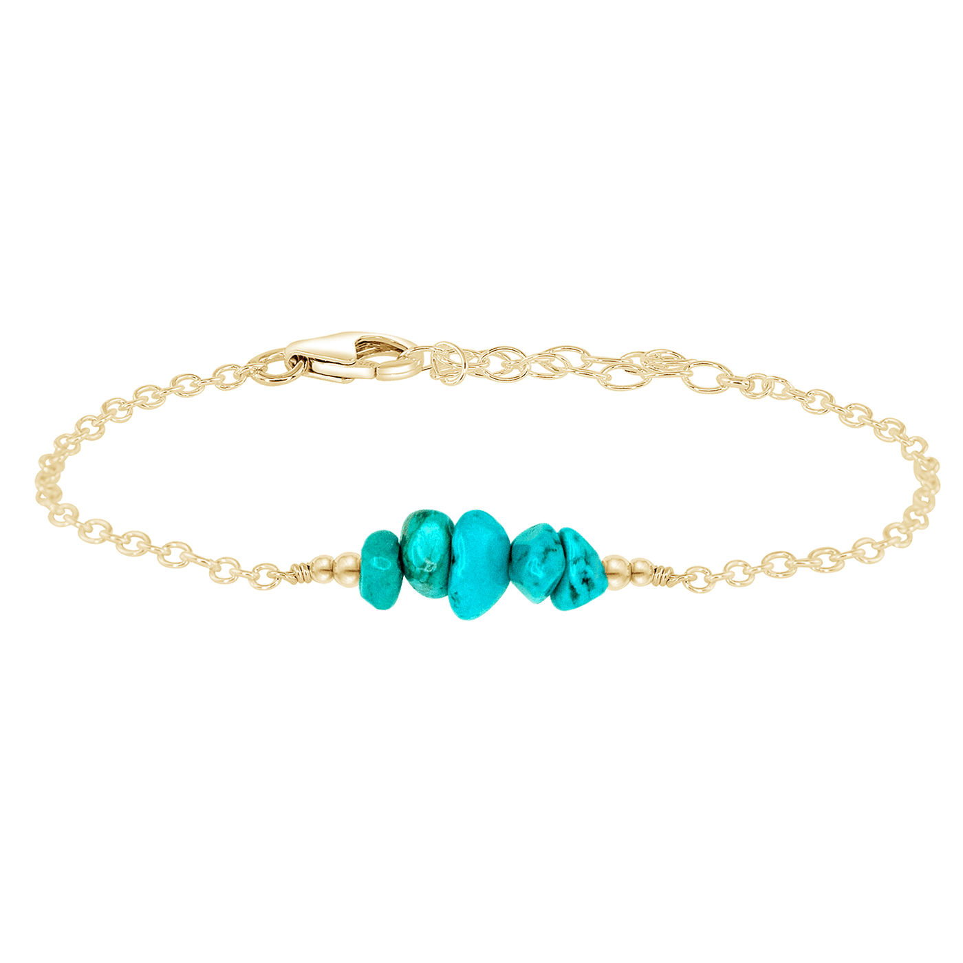 Turquoise Chip Bead Bar Bracelet for Women – Handmade Boho Jewelry for Everyday Wear & Special Occasions