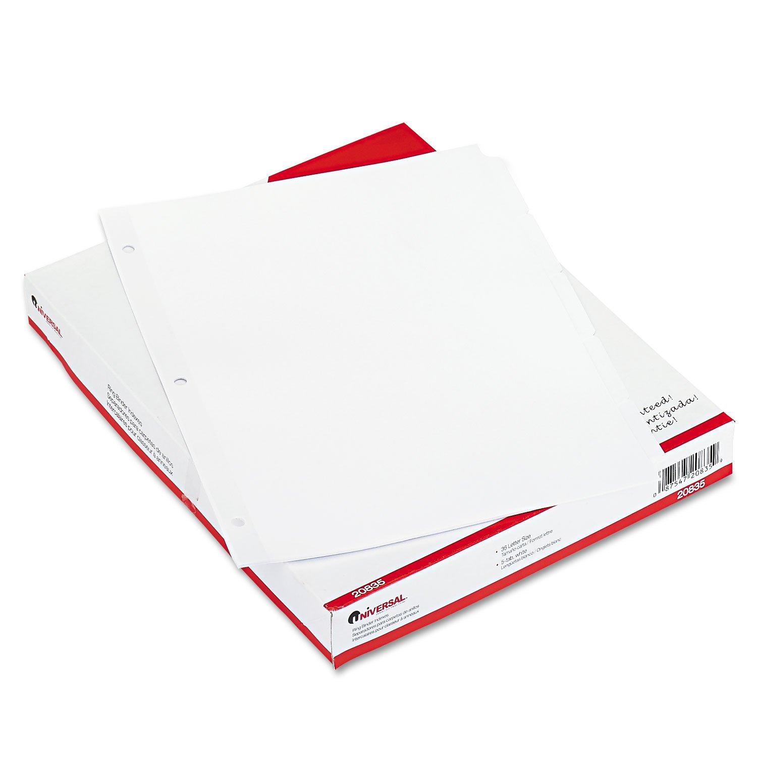 Economy Tab Dividers - 36 Sets per Box, 5-Tab Index Dividers for Organizing Files, Folders, and Documents - Perfect for Office, School, and Home Organization