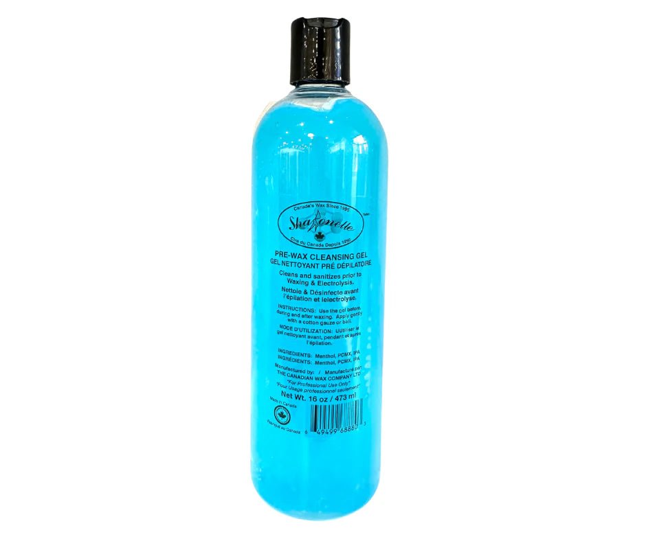 Sharonelle Pre Wax Cleansing Gel - 16oz for Smooth Hair Removal | Pre-Wax Skin Prep | Ideal for Salons & At-Home Waxing