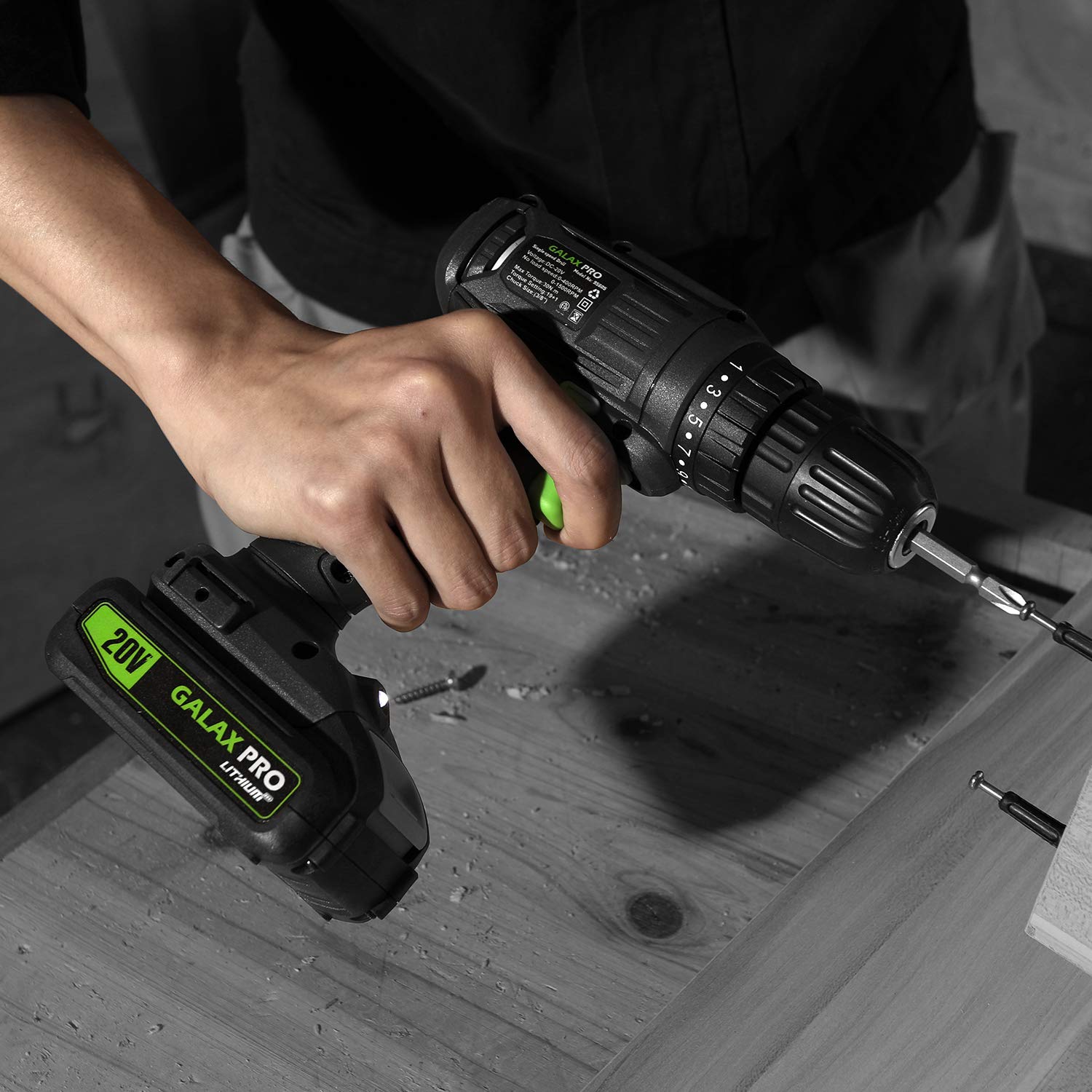 GALAX PRO DC-20V 1.3Ah Lithium Ion Battery Pack - Replacement Battery for Cordless Drills & Power Tools - Compatible with Various Brands - Perfect for DIY Projects, Home Repairs, and Professional Construction Work