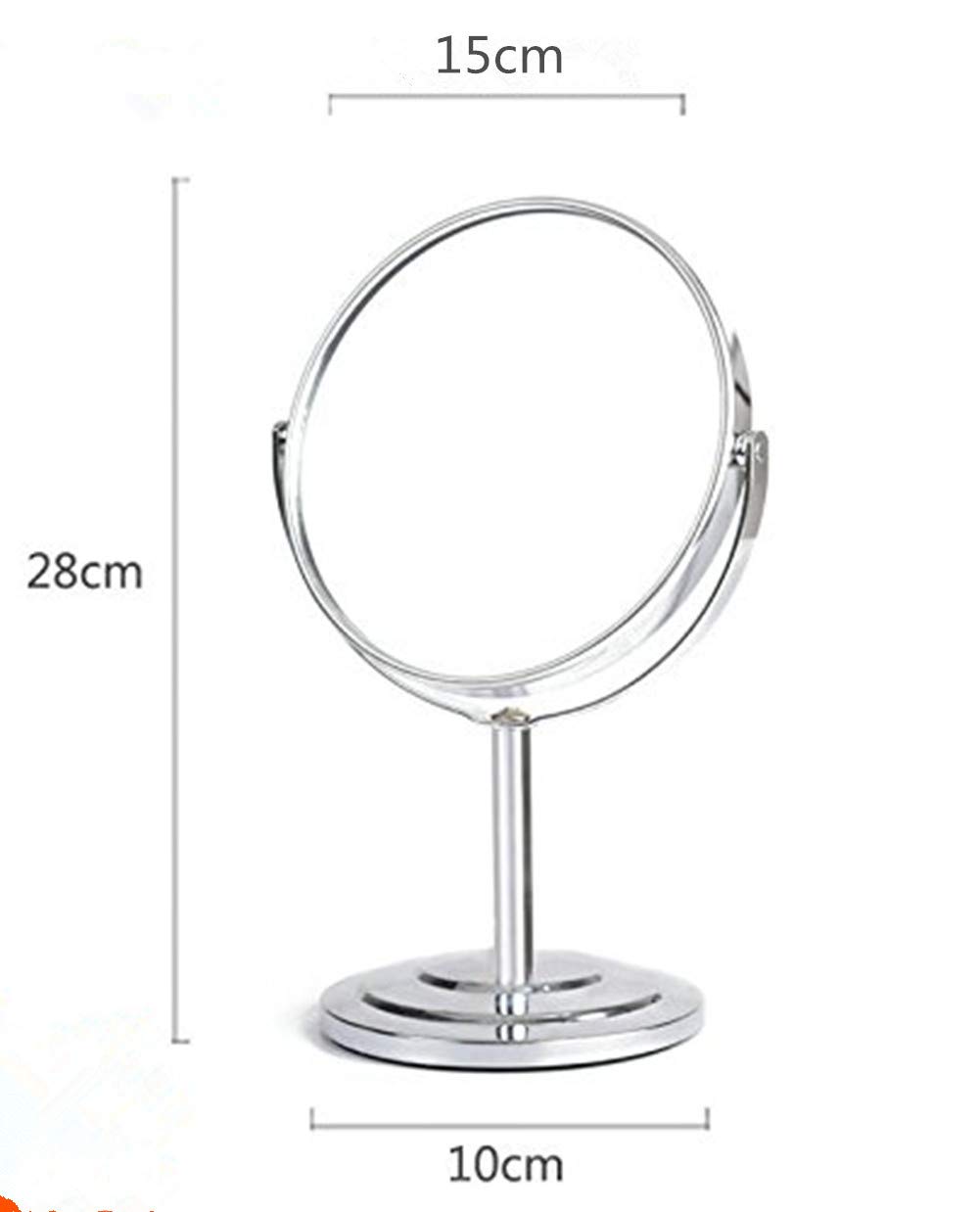 Double Sided Makeup Mirror with 3X Magnification - Vanity Cosmetic Mirror for Bedroom, Bathroom & Desktop - Perfect for Makeup Application, Skincare Routine & Grooming