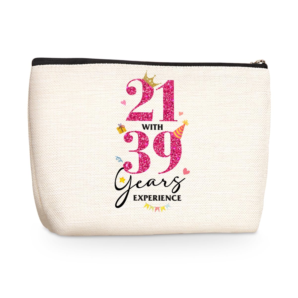 60th Birthday Gifts for Women - Makeup Travel Bag for Mom, Grandma & Friends - Perfect for Anniversaries & Celebrations