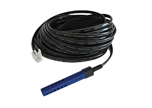 Room Alert Digital Temperature & Humidity Sensor with 25-Foot Cable - Monitor Temp, Humidity, Heat Index & Dew Point - Ideal for Home, Office, Greenhouse & Server Room Monitoring