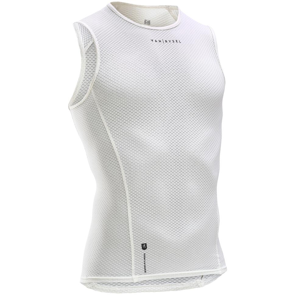 Van Rysel Men's Ultralight Mesh Base Layer - Breathable & Moisture-Wicking Performance Shirt for Cycling, Running & Outdoor Sports