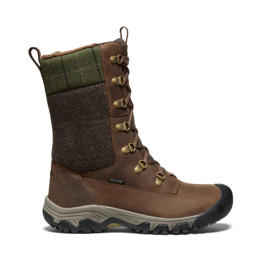 KEEN Greta Tall Waterproof Boots for Women - Comfortable & Stylish Hiking Boots for Outdoor Adventures, Walking & Winter Wear
