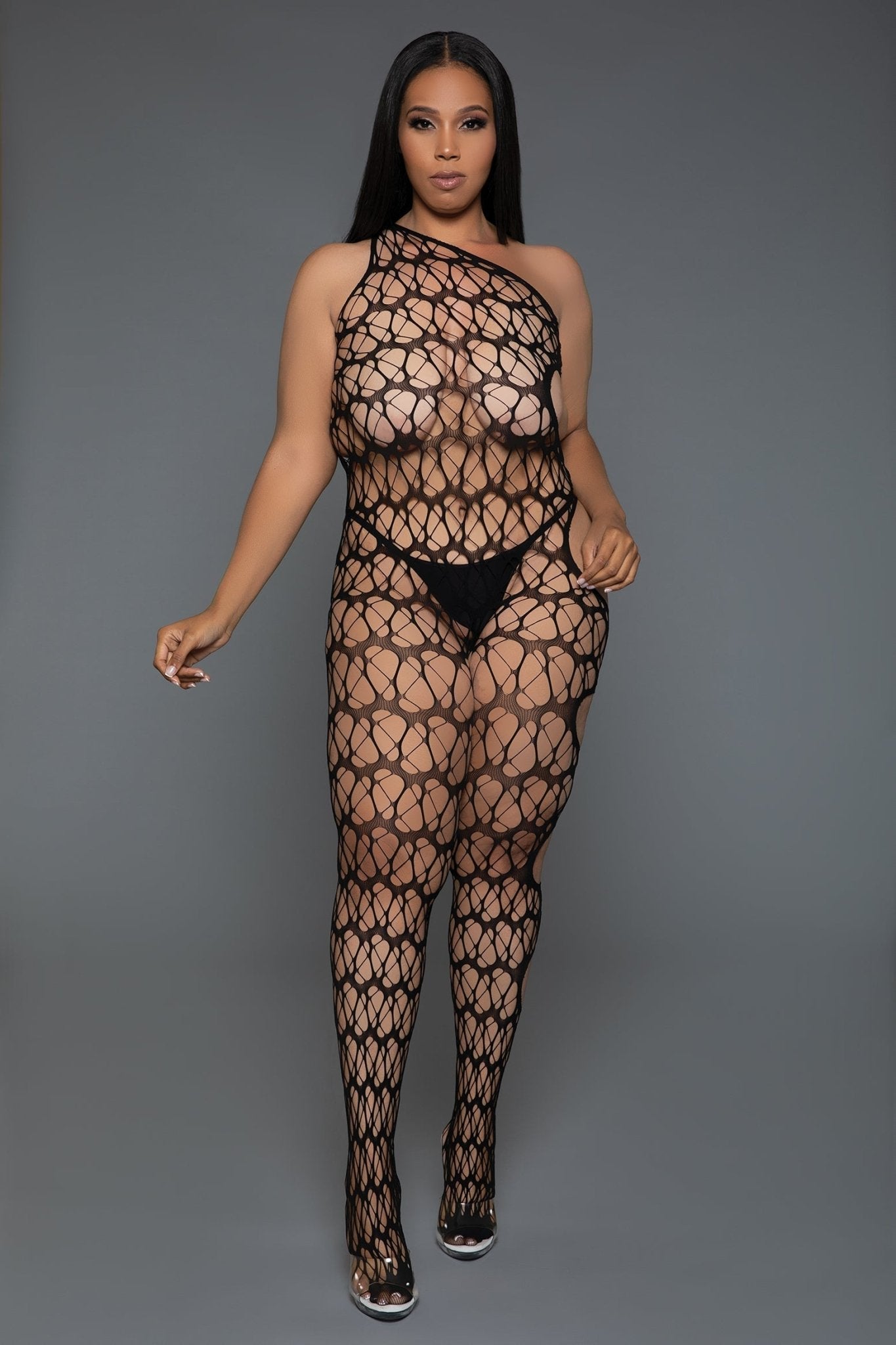 BeWicked Women's In Your Dreams Bodystocking 2371 - Sexy Lingerie for Women, Sheer Mesh Bodysuit with G-String | Perfect for Valentine's Day, Boudoir Photography & Romantic Nights