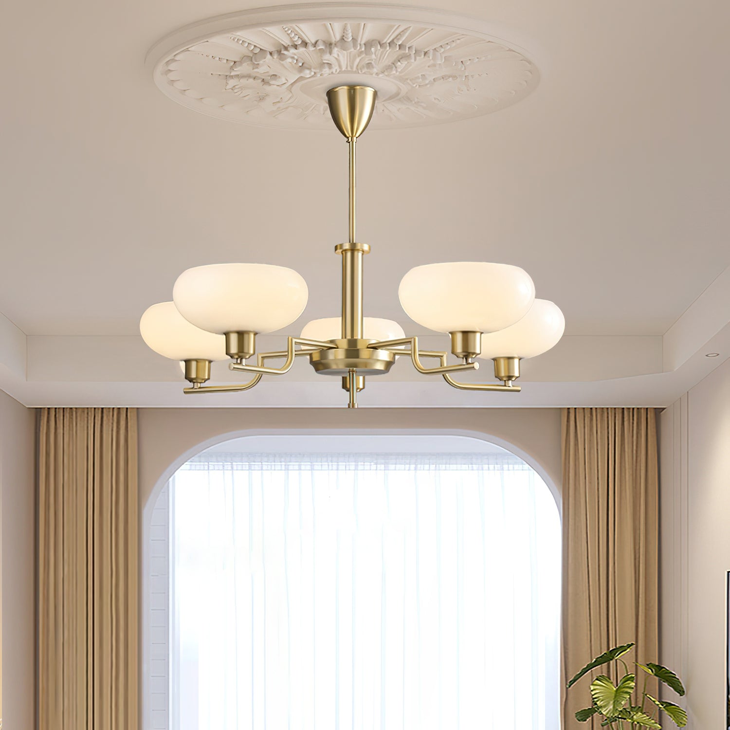 Bonnie Chandelier - Elegant Crystal Ceiling Light Fixture for Dining Room, Bedroom & Living Room | Perfect for Home Decor & Wedding Venue Lighting