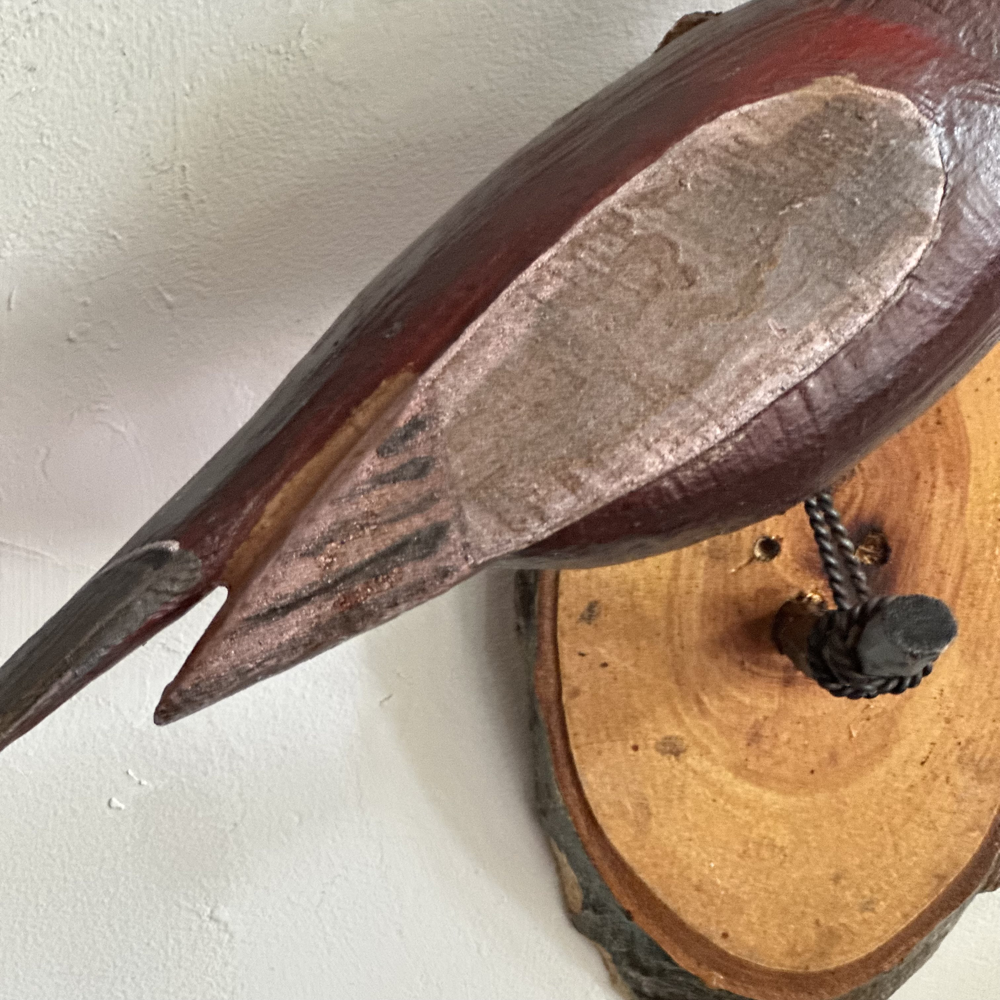 Exquisite Black Forest Hand-Carved Large Wooden Bird (#528) - Perfect for Home Decor, Rustic Cabin Accents, and Unique Gift Ideas